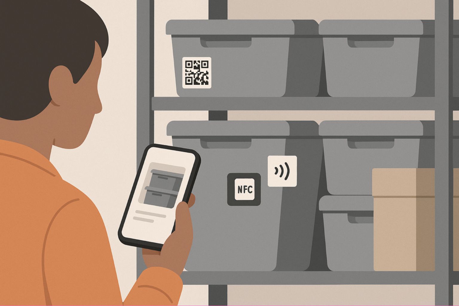 Tap to Find: How NFC Tags Make Your Binly Inventory Instantly Accessible