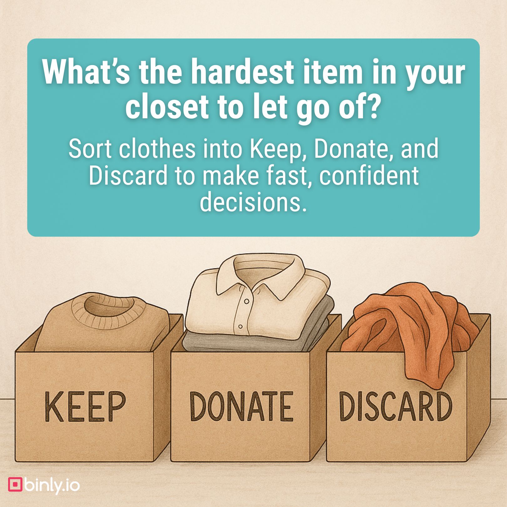 What’s the hardest item in your closet to let go of?